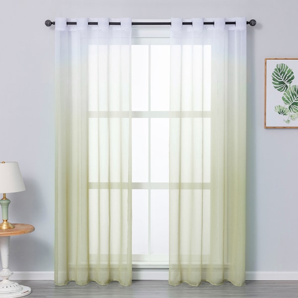 Gardinkrokar (2 st) transparent gradient vertikal gardin voile