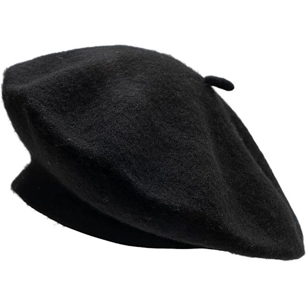 Sort Dame Fransk Stil Baretter Kvalitet Damer Piger Hatte En Si
