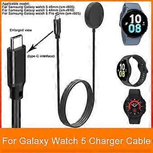 Hurtiglader for Samsung Galaxy Laderdokk for Galaxy Watch 5 5 Pro Magnetisk Lading