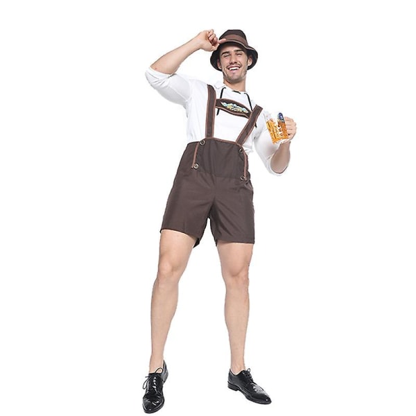 Ølfest Kostume Oktoberfest Ølfestival Fancy Sæt Cosplay Uniform（XL）