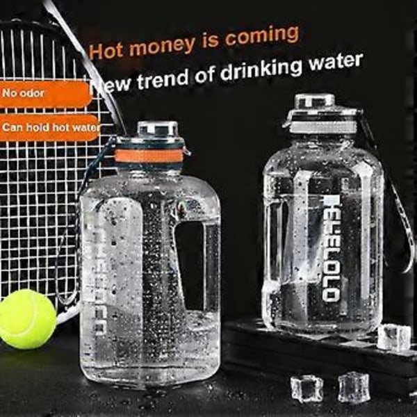 1600ml Tritan Sportflaska Vattenkokare Stor GYM Flaska BPA FRI 1 Gallon Vattenflaska