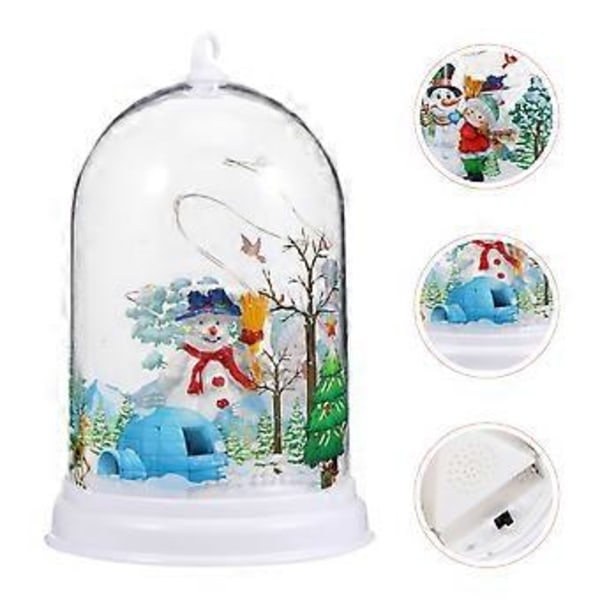 1 stk Julegave Lysende Lys Bordlampe Dekorativt Lys Uden Batteri