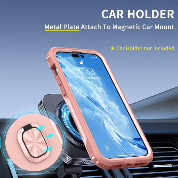 iPhone 14 Pro Max Skal Högpresterande Helkropp Stöttålig Kickstand