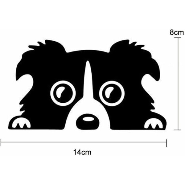 Bilsticker Ny Border Collie Hund Bilsticker Personlighet Reflekterende