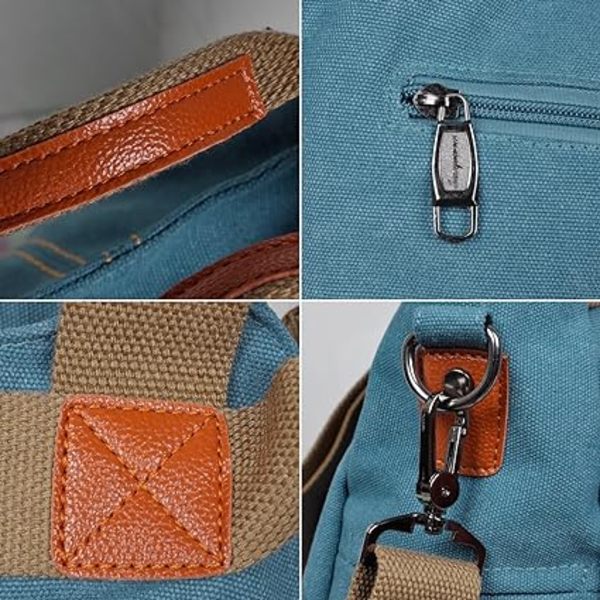 (blå) Dam Canvas Handväska Axelväska Crossbody Väska Handväska Crossbody Väskor Axelväskor