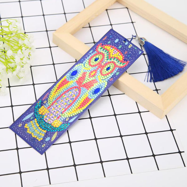 diamond painting bookmark owl