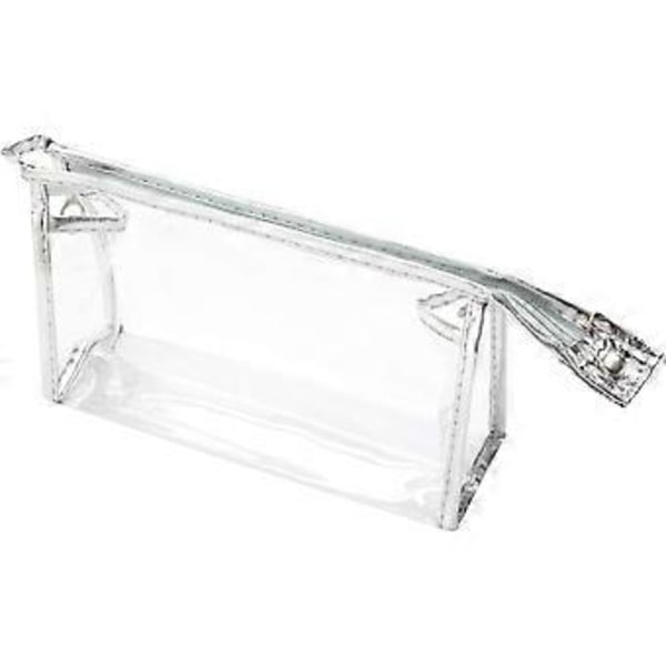 5 st Transparent Vattentät Kosmetikaväska med Dragkedja Bärbar PVC Klar Sminkväska för Semesterresor Mode Transparenta Väskor()