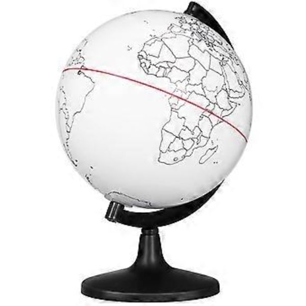 DIY Blank Glob Ofärdig Globmodell Målarbok Blank Glob Hantverk DIY Målning Glob Prydnad