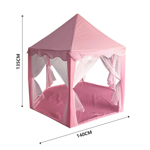 140*120*135CM Lekstuga Hexagonal Slott Tält för Barn