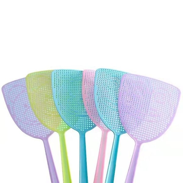 Fly Swatter 5 Pack Plastic Fly Swat Insect Mosquito Wasp Pest Control Multi-colors Purple