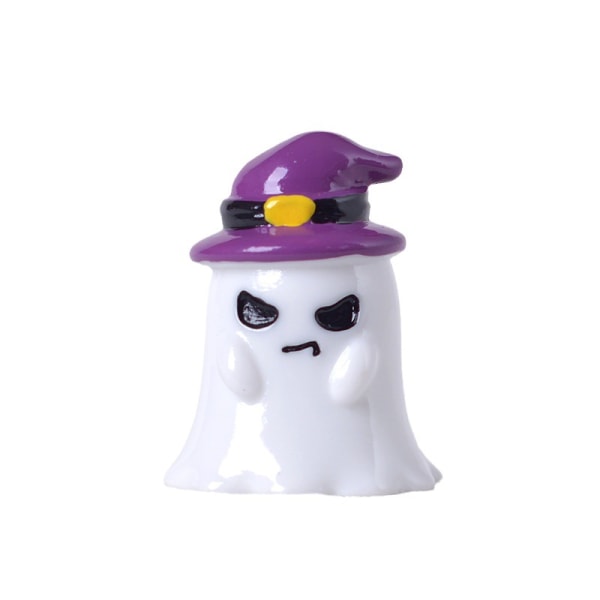 6 stk. spøgelsesgræskar ornament Halloween dekoration krystalkugle håndværk