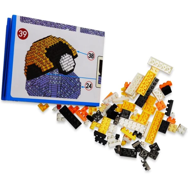 Miniblockmodeller,Blockleksak,525st Nano-Miniblock,Pussel 3D DIY Jouet éducatif,Cadeau pour garçons Filles och Fans d'anime och collectionneurs