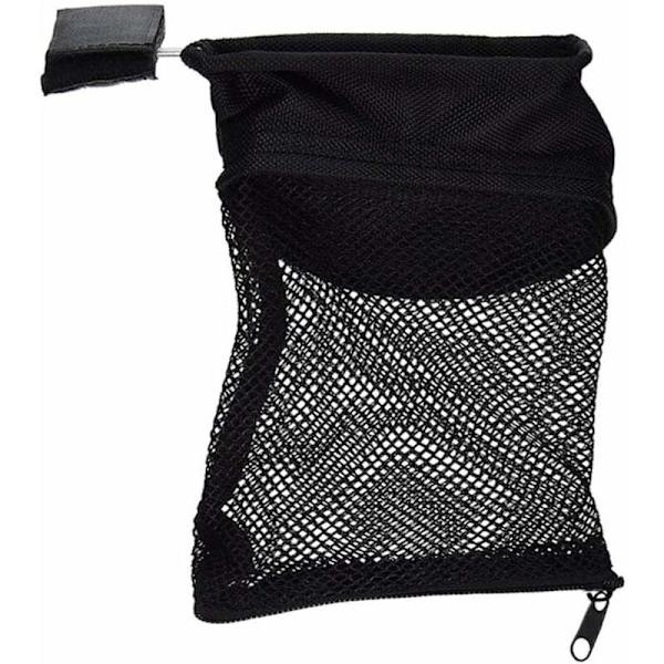 Messing opbevaringspose, opbevaringspose netpose nylon mesh skal hurtig aflæsning med lynlås til camping udendørs opbevaring
