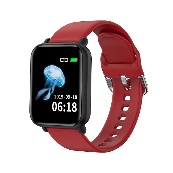 R16 Bluetooth Multifunktionell Sport Smart Armband Röd