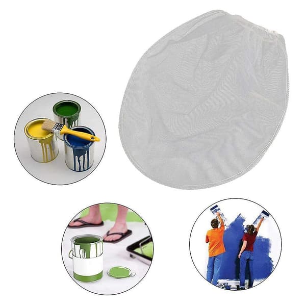 4 stk malingssilpose med finmasket filterpose, elastisk åpning, silpose, malingsfilterlomme for maling, hagearbeid (2 gallon)