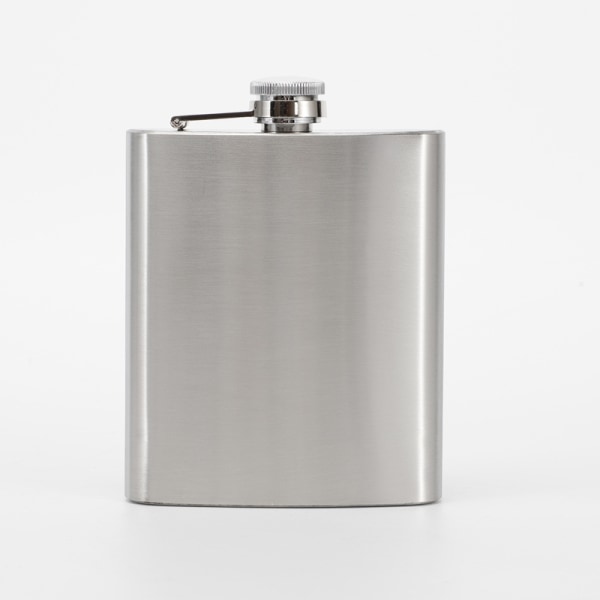 Hip flask i rostfritt stål, lätt, inklusive läckagesäkert lock