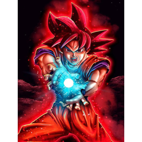 Japansk anime super Saiya, fuld cirkel borekit anime korssting