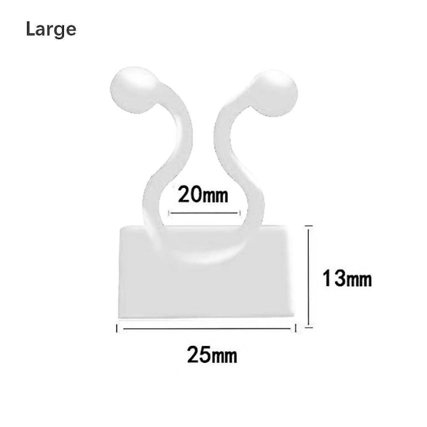 Kasvikiipeilykiinnikkeet Köynnökset Näkymätön Seinäkiinnitys Tarrallinen Koukku Valkoinen 20kpl