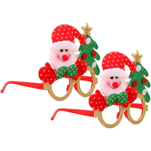 2-pak julebrillestel til børn og voksne Legetøj Snemand