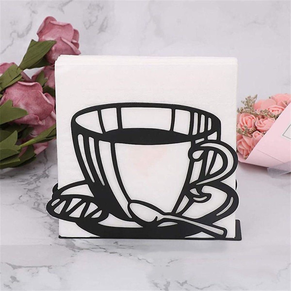 Serviettholder Kaffe Kopper Design Papirhåndkle Dispenser Serviettholder, (2 stk)
