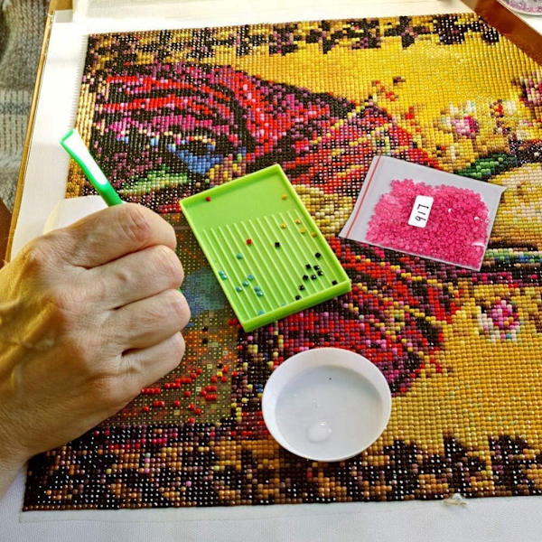 12x12in Solsikke Diamantmaleri Kunst Sæt til Voksne, Runde Diamanter Broderi Kunst Sæt Maleri af Fuld Bor Diamant Væg Dekoration