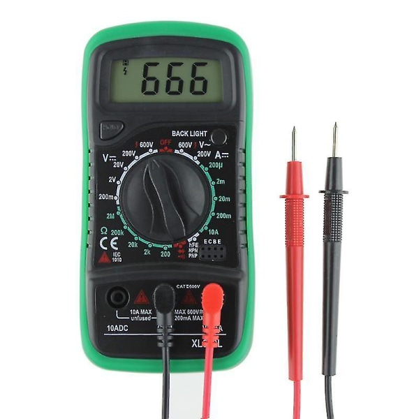 Ac Dc Digital Multimeter Voltmeter Ammeter Ohm Volt Tester Lcd Test Current Meter Overload Protection Multimeter