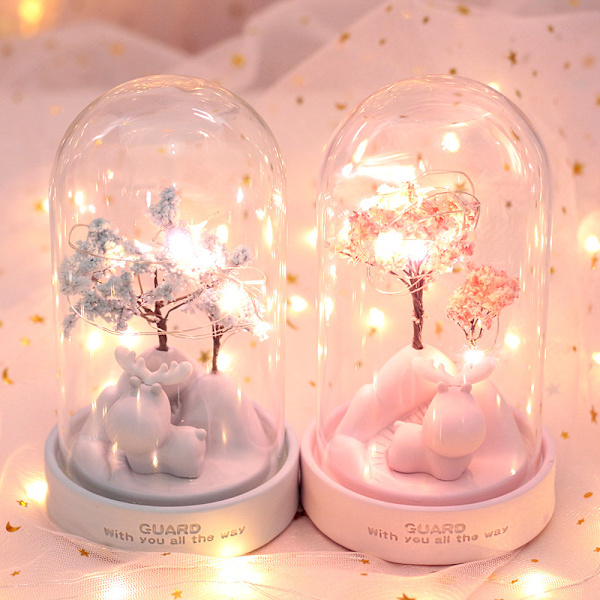 1 Pack Girls Hearts Keeping Deer, Cherry Blossoms, Stars, Night L
