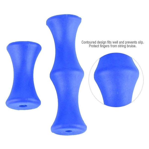 1 Set Pilbåge Sträng Finger Saver Skyddande Utrustning, Quickshot Guard Finger Saver Silikon Finger Protector För Recurve Compound Båge（Blå）