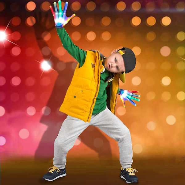 Blinkende LED-hansker