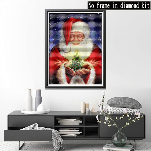 (19) 3 stk DIY diamantmaleri julekit, 5D julebroderi