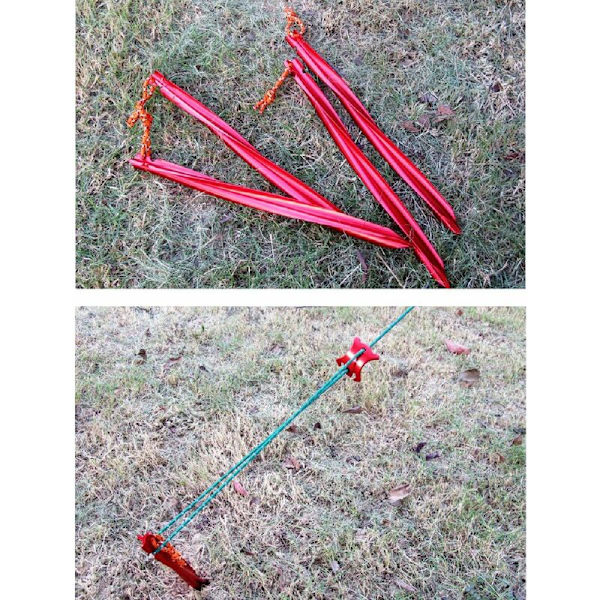 Teltplugger 25cm Plugger Camping Aluminiumlegering 5 Stykker Lett Bakkefesteplugg