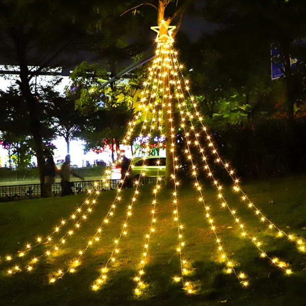 Juldekoration Utomhus Star String Lights, Utanför Jul