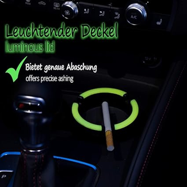 (1 styck - svart) 1x Ashtrays för utomhusbruk - Vind askkopp - St