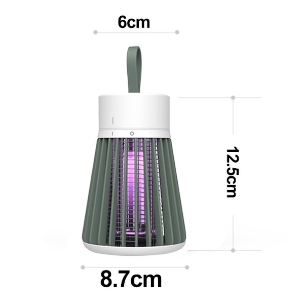 (Grön) Myggdödande lampa Bärbar LED inomhus växtlampa