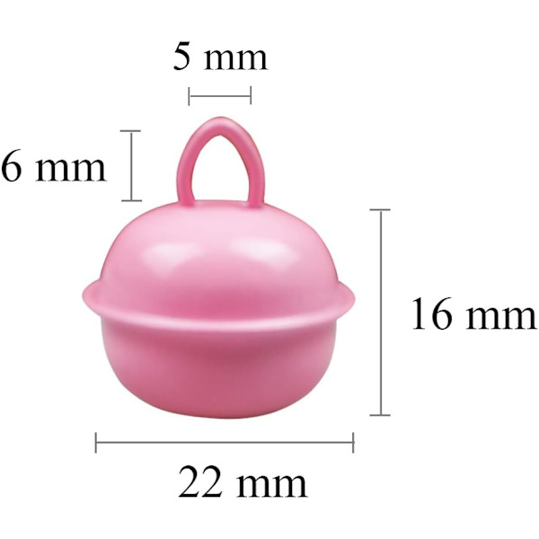 30 st 22 mm små klockor klockor jul klocka flerfärgade metallklockor