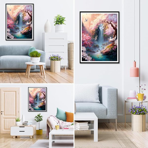 30*40cm DIY-timanttimaalaus, 5D DIY-timanttimaalaus täydellinen sarja, Diam