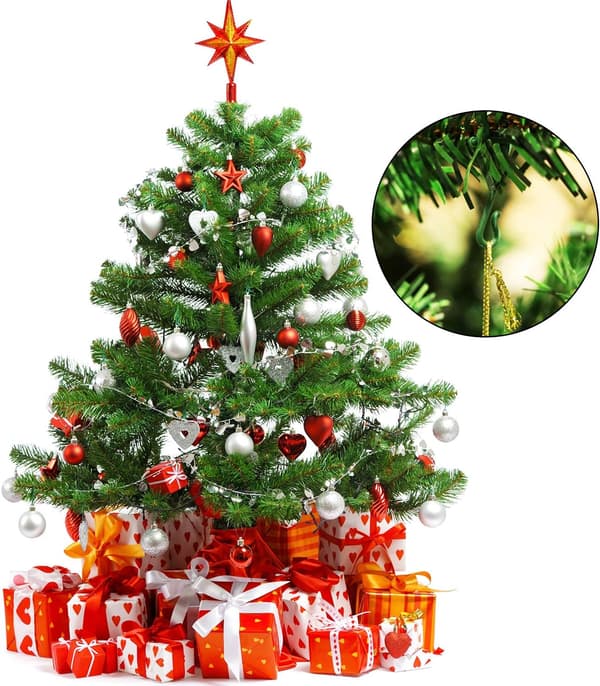 Juletræskrog, grøn julekrog, mini-ophæng til Christ