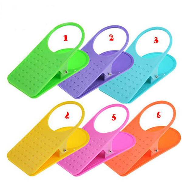 6PCS Clip Cup Holder Desk Cup Clip för bord Flaska Kaffe Kopp Vatten Kopp Universal Kaffe Kopp Fat Underlägg Design för Hem eller Kontor