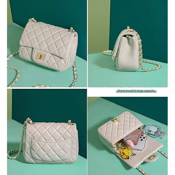 Designer håndtasker Læder Clutch Lille Quiltet Håndtaske Skuldertaske B
