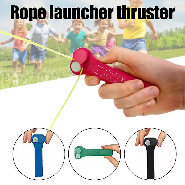 Reb Launcher Thruster Zip String Reb Propeller Legetøj Med Reb Controller Interessant Sjovt Electirc Reb Legetøj（ny sort）