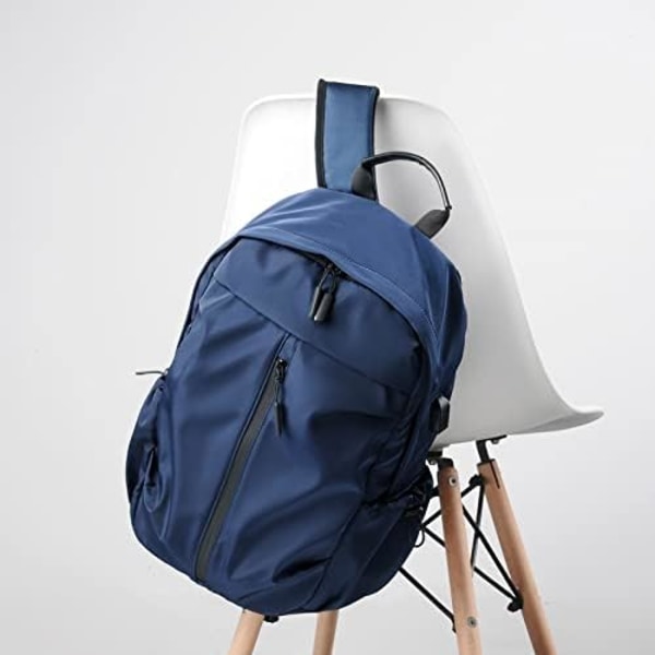 (Blue) Waterproof Lightweight Backpack Backpack Men's Bag