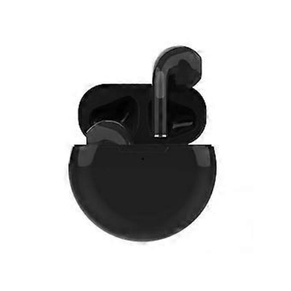 Langattomat Bluetooth-kuulokkeet urheilunappikuulokkeet latauskotelolla, musta