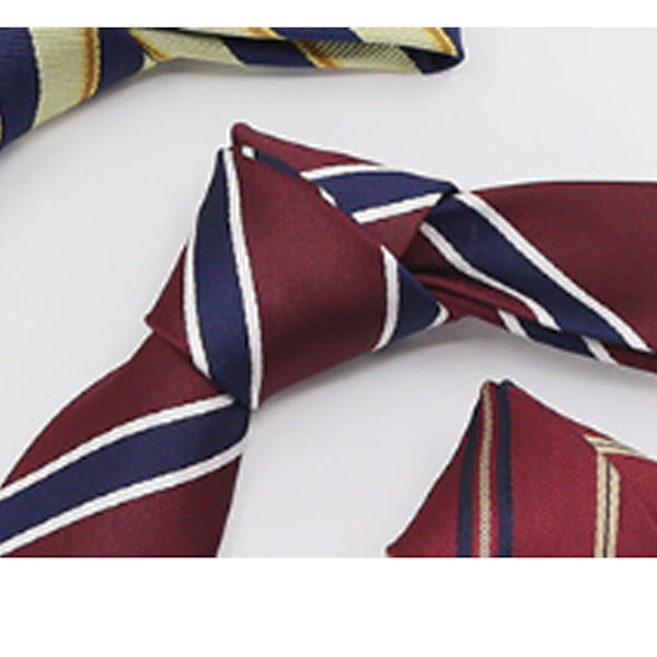 Klassisk stripet burgunder slips