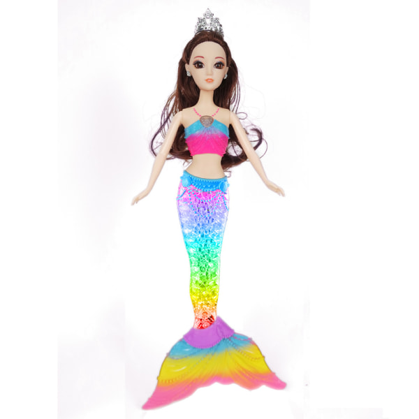 Dreamtopia Rainbow Light Mermaid nukke valoshowlla, kylpylelu,
