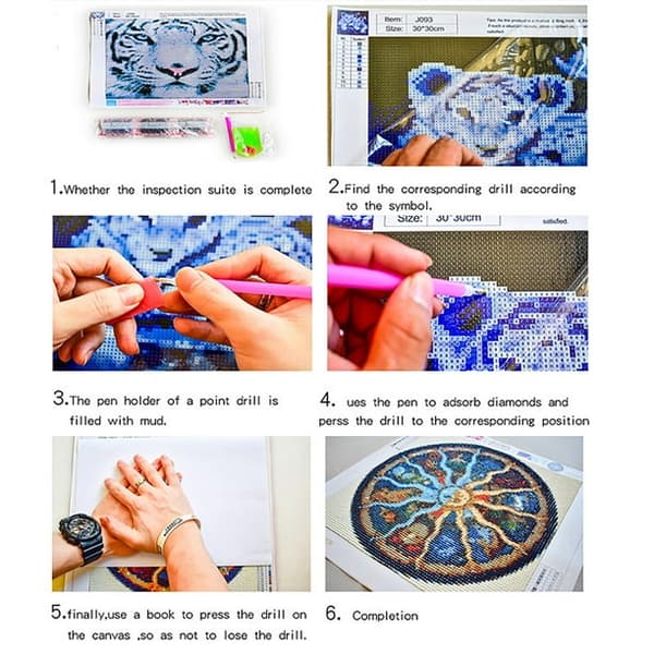 DIY Fuld Drill 5D Diamantmaleri Broderi Korssting Kit De