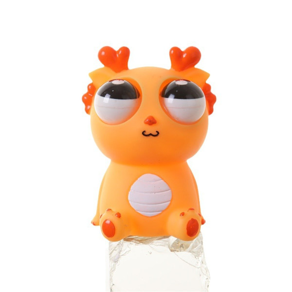 Explosiva ögon kläm leksak 1PC dekompressionsleksak, 11CM, orange
