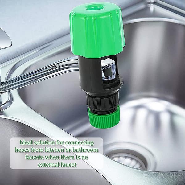 Universal kranadapter, 2 stk krantilkobling, justerbar plast
