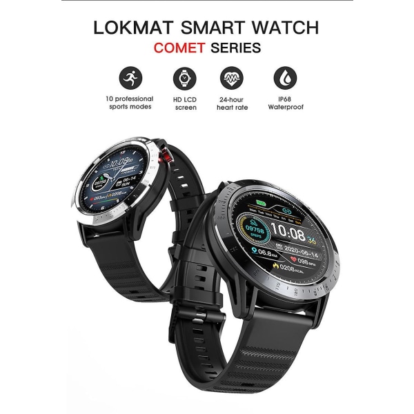 Comet Bluetooth Smart Watch Multifunktion（Svart）