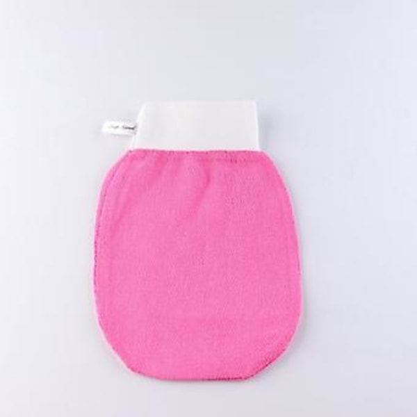 Ihoa kuoriva käsine, kylpyhanskat, karkea hiekkakylpypyyhe, suihkukäsineet Pink