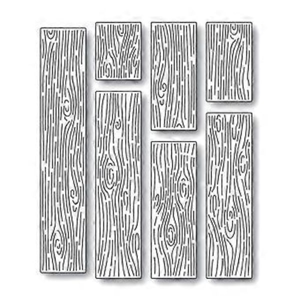 Trækorn Metal Skærestencils til DIY Håndværk Fremstilling af Lykønskningskort Papir
